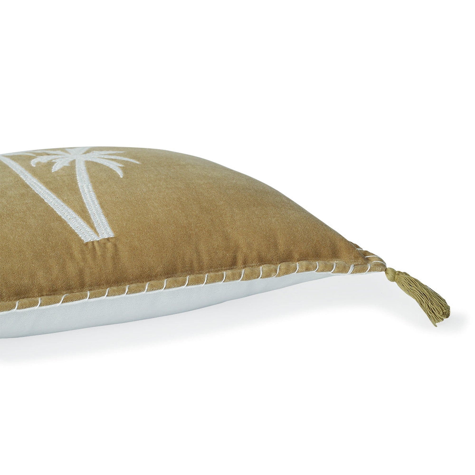 Oasis Velours - Funda De Cojín - Terciopelo De Algodón - Arena
