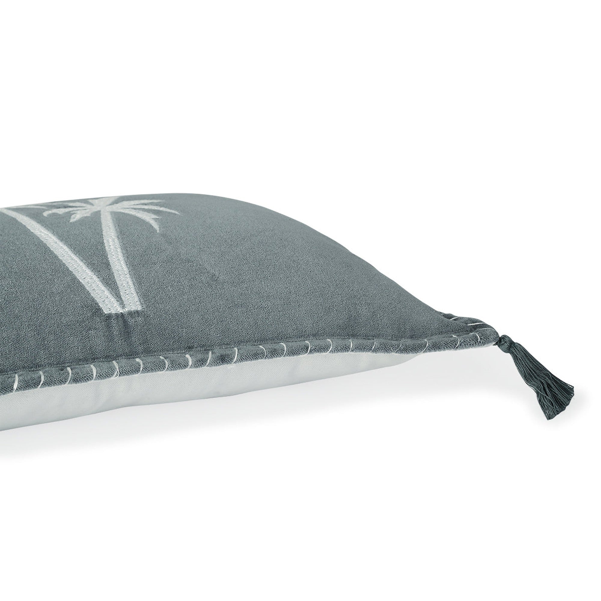 Oasis Velours - Coussin - Velours De Coton - Bleu Orage