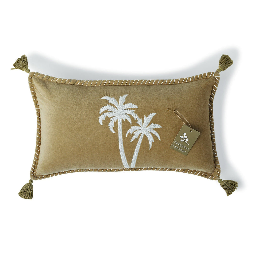 Oasis Velours - Coussin - Velours De Coton - Sable