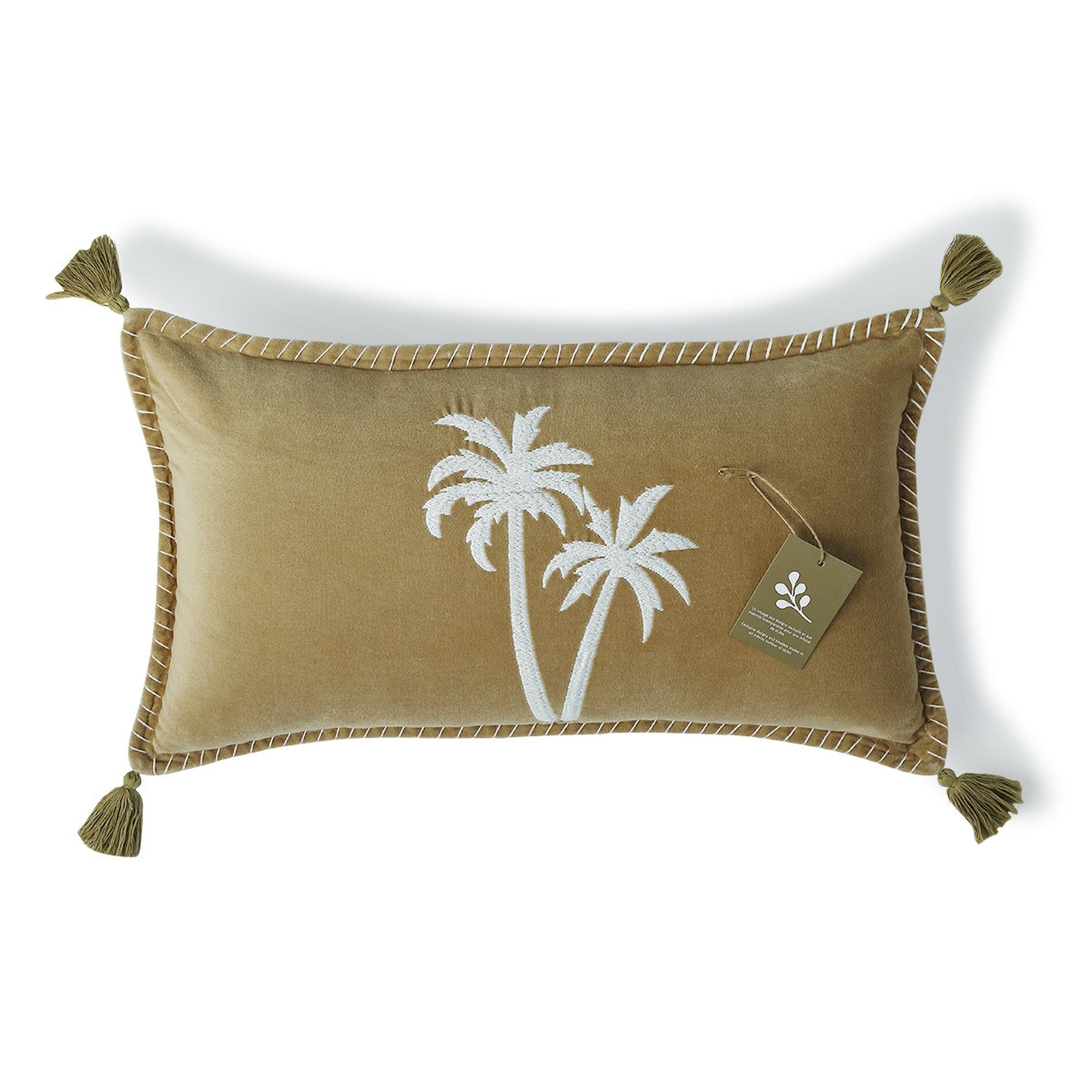 Oasis Velours - Coussin - Velours De Coton - Sable