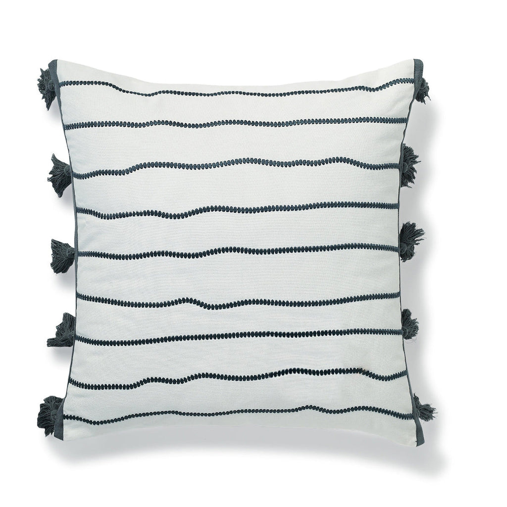 Baja - Coussin - Toile De Coton - Bleu Orage