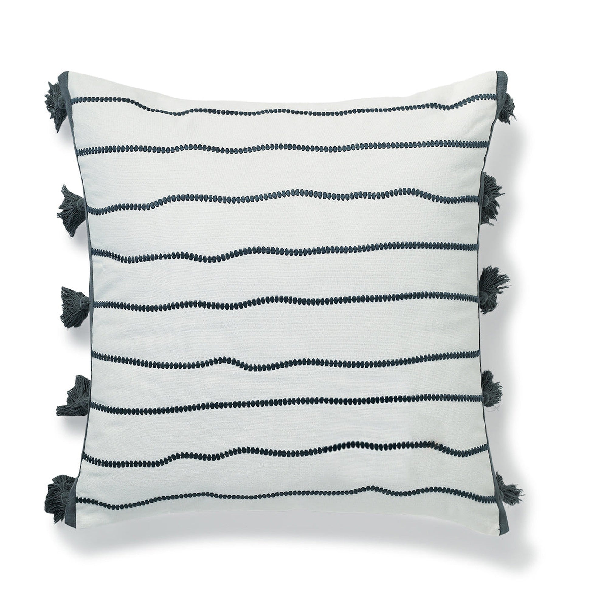 Baja - Coussin - Toile De Coton - Bleu Orage