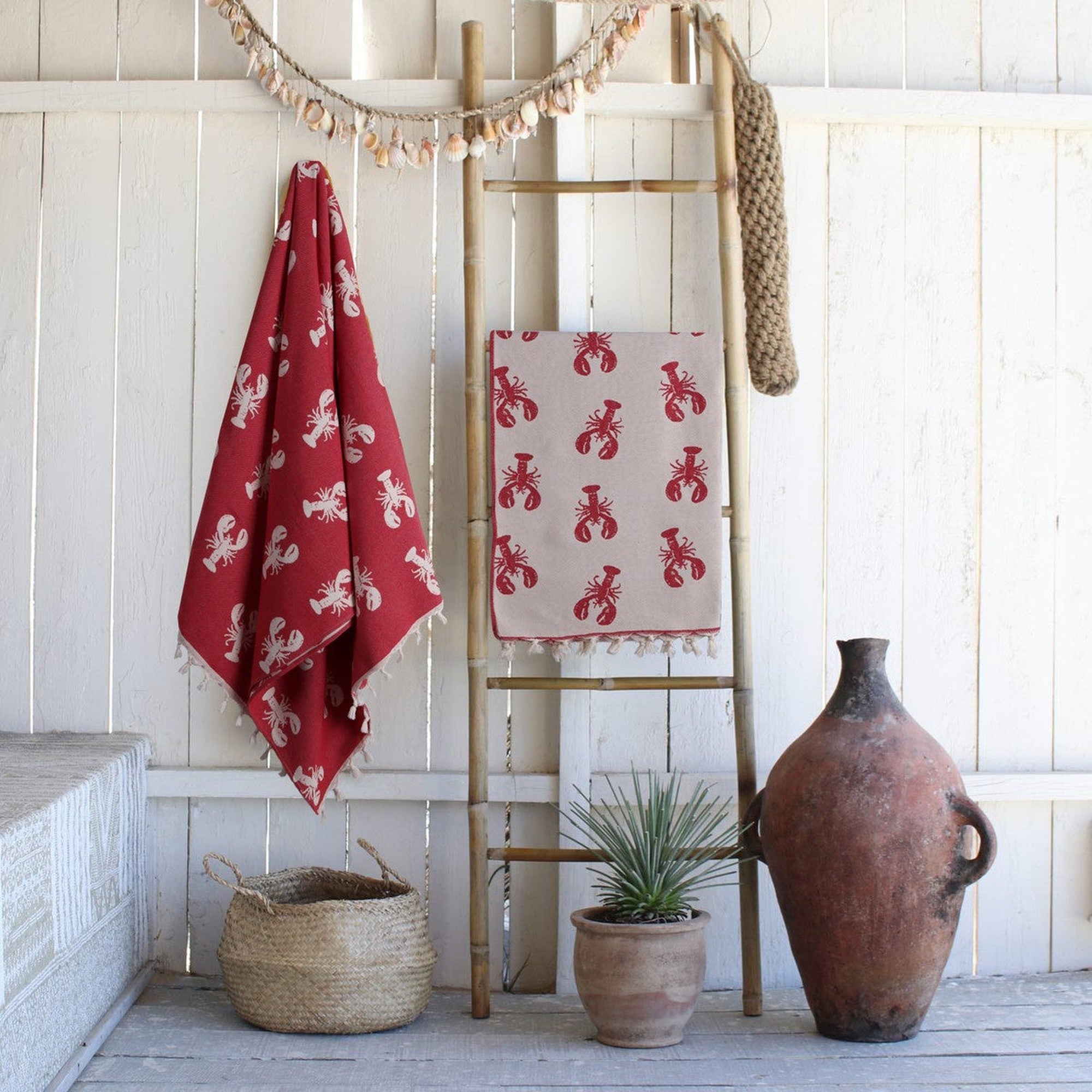 Lobster - Fouta Jacquard - Red