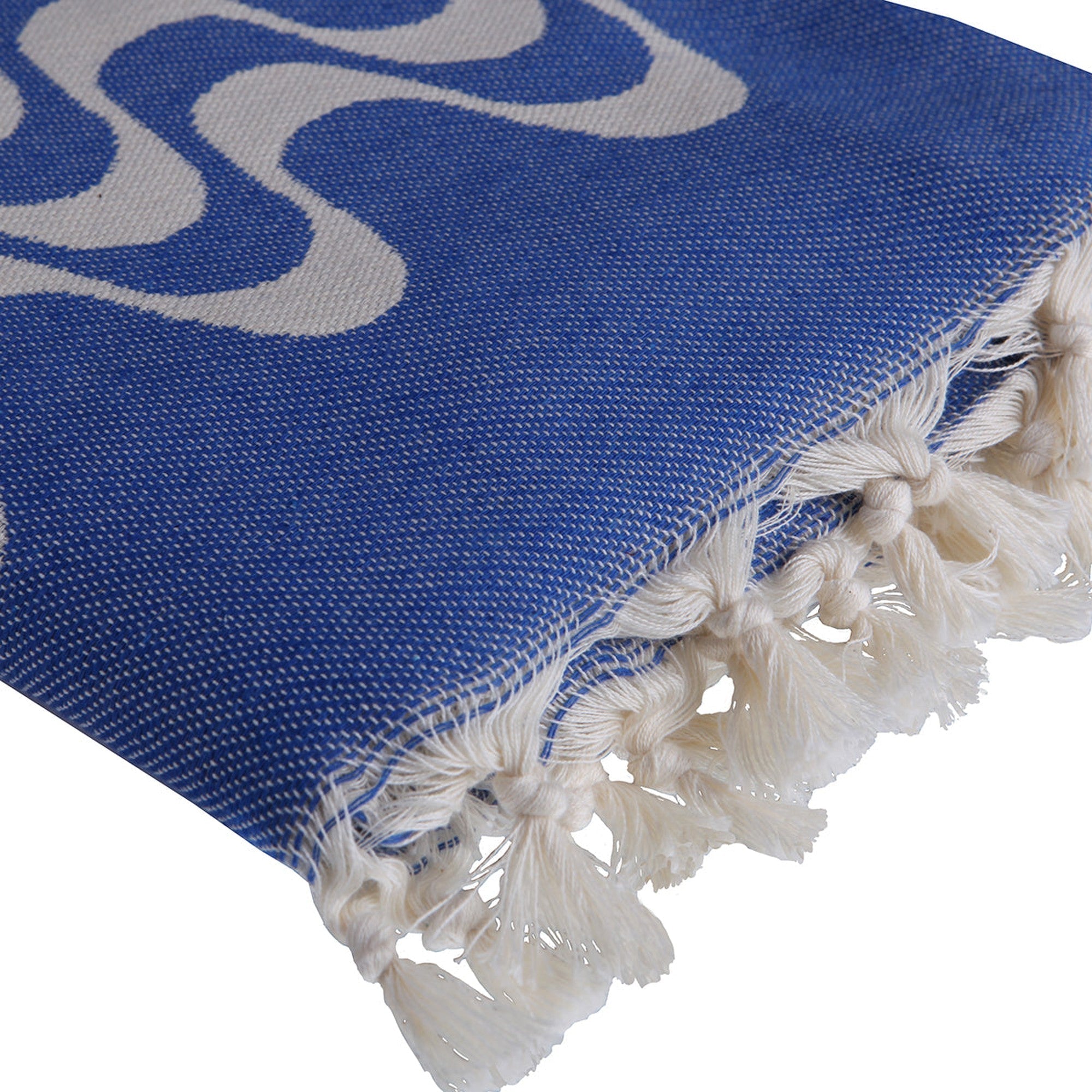 Cabana - Fouta Jacquard - Azul Griego