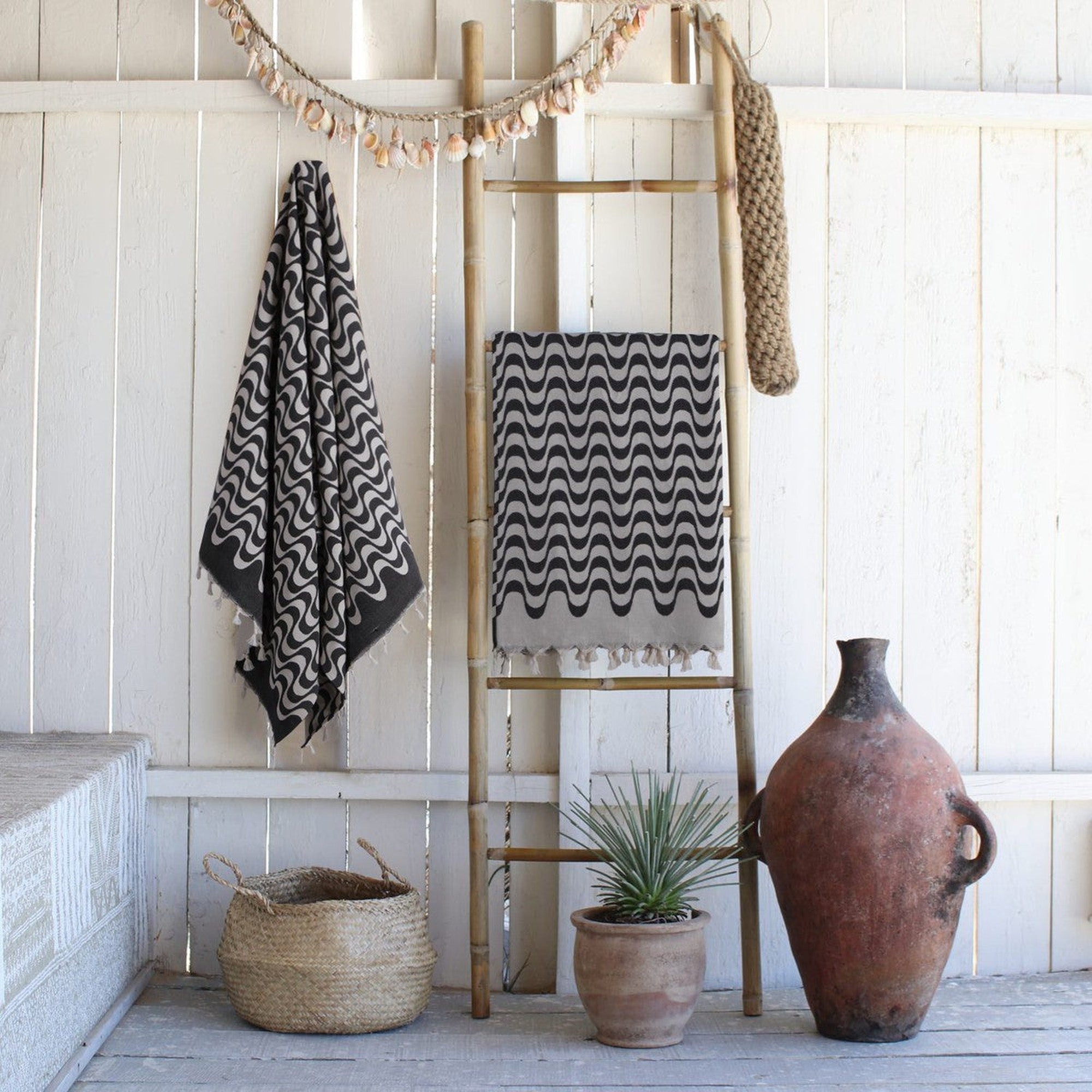 Cabana - Fouta Jacquard - Black