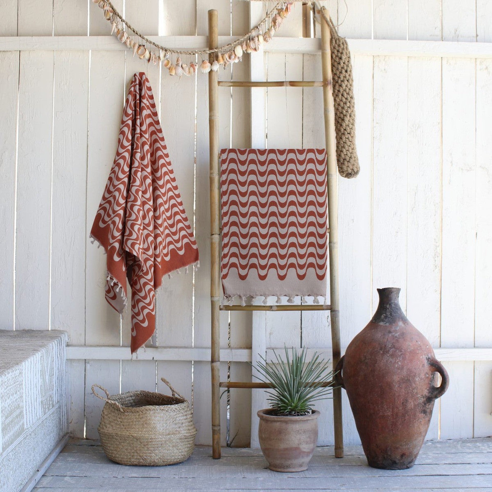 Cabana - Fouta Jacquard - Terracota