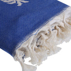 Palmera - Fouta Jacquard - Azul Griego