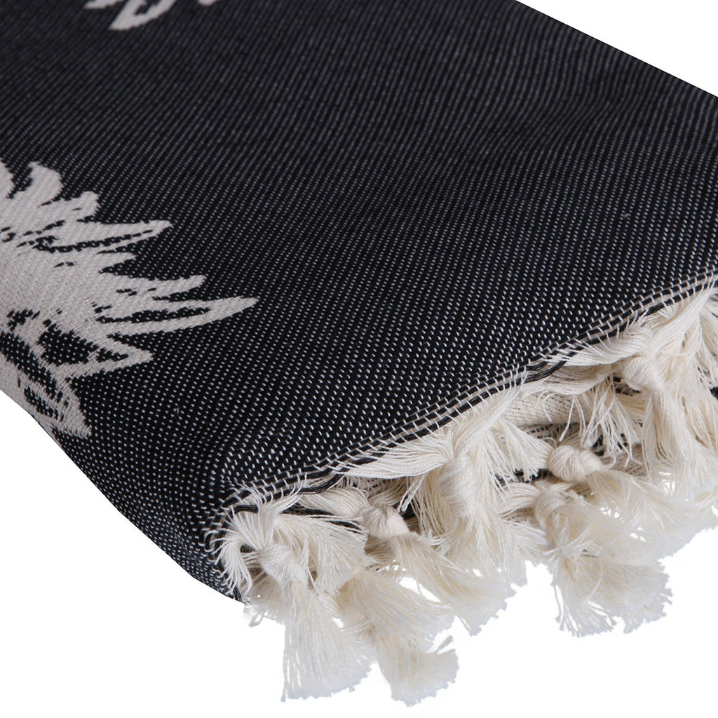 Pineapple - Jacquard Fouta - Black