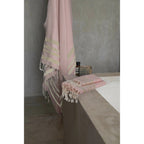 Hamptons - Bath Foutas (1 Large and 2 Small) - Powder Pink/Gold