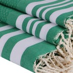 Hamptons - Foutas de Baño (1 Grande y 2 Pequeñas) - Brasil Verde/Blanco