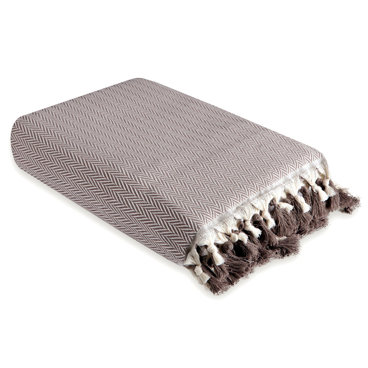Megeve - Plaid - Coton - Taupe