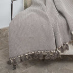 Megeve - Plaid - Coton - Taupe