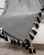 Megeve - Throw - Cotton - Black