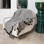 Megeve - Throw - Cotton - Black