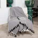 Megeve - Throw - Cotton - Black