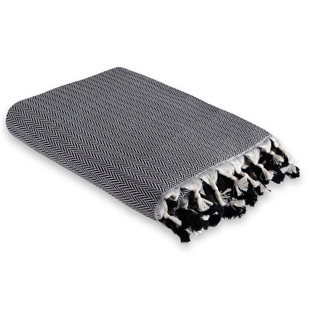 Megeve - Throw - Cotton - Black