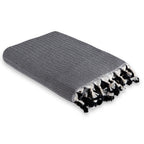 Megeve - Throw - Cotton - Black