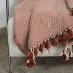 Megeve - Throw - Cotton - Terracotta Red
