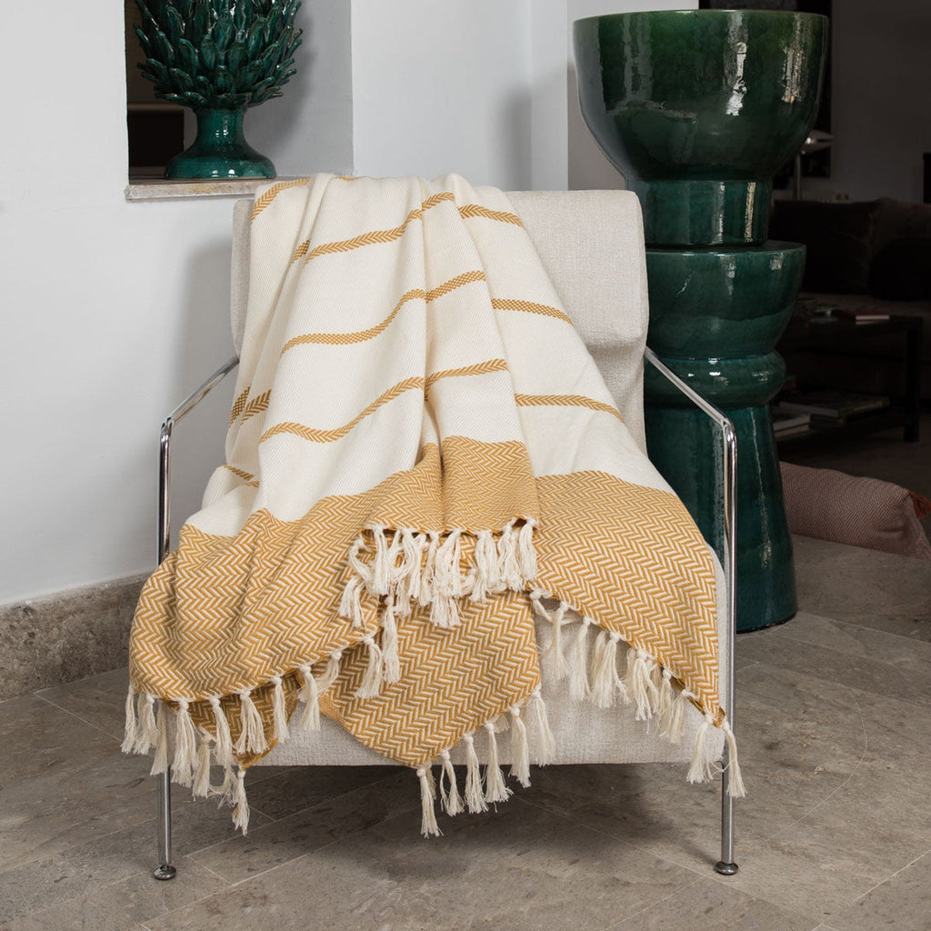 Liv - Plaid - Algodón - Amarillo Mostaza