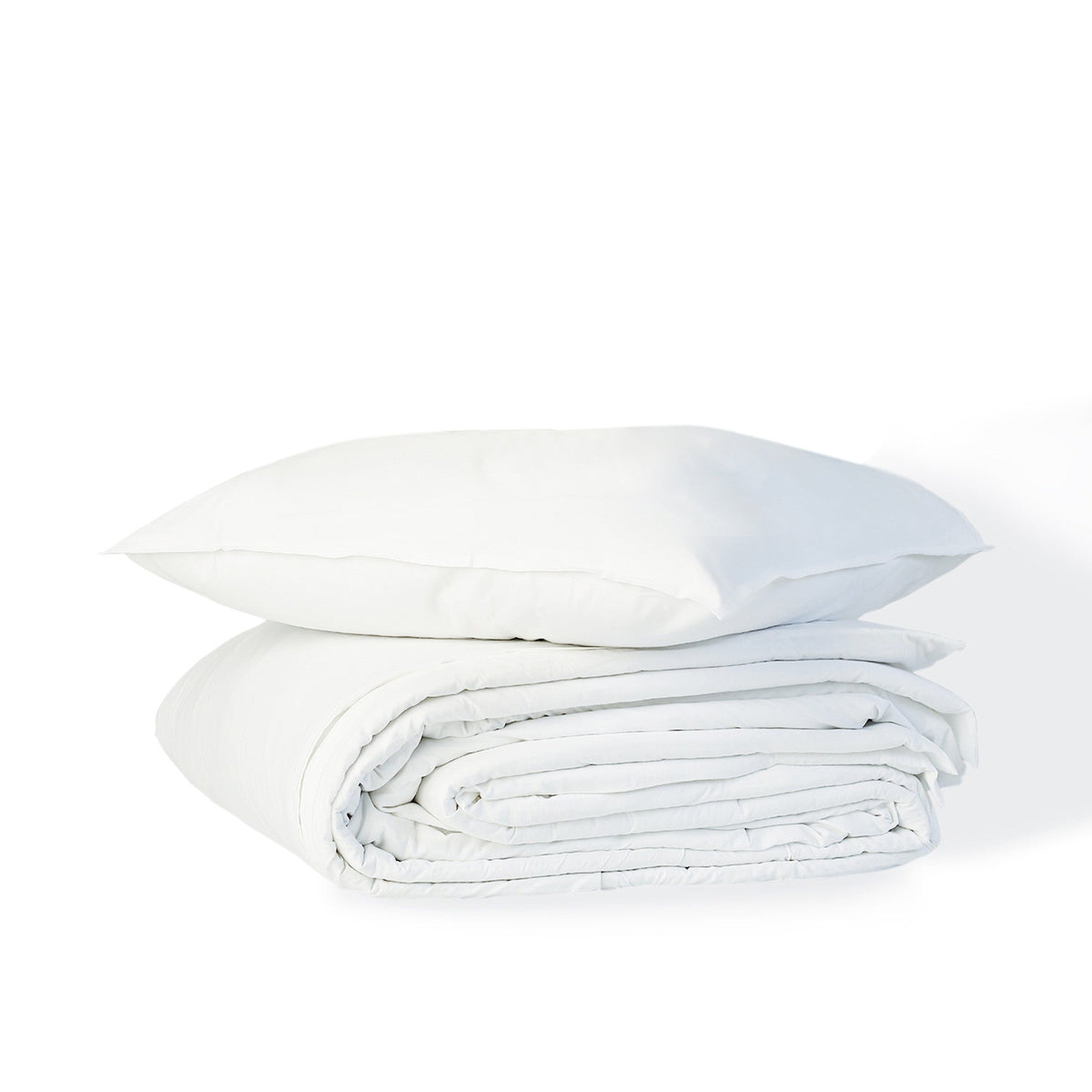Luna - Juego De Cama + Fundas De Almohada - Algodón Lavado - Blanco