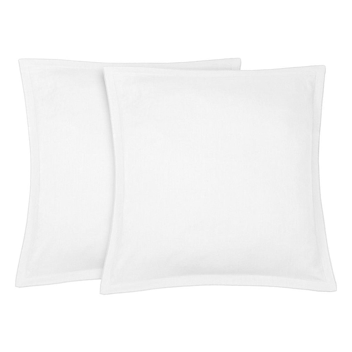 Hortensia - Pack De 2 Fundas De Almohada - Lino Lavado - Blanco