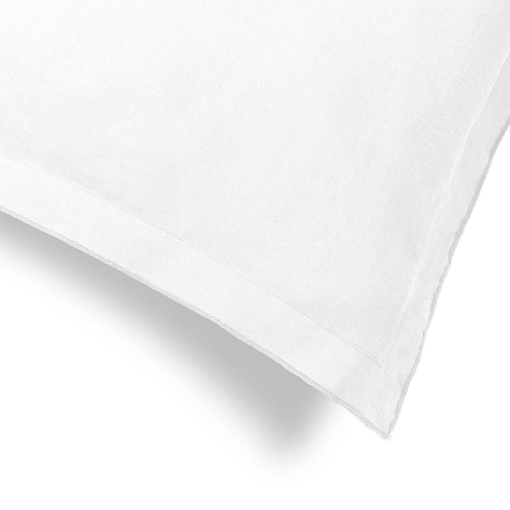 Hortensia - Pack De 2 Fundas De Almohada - Lino Lavado - Blanco