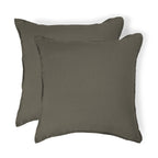Camille - Pillowcase (X2) - Washed Linen - Khaki Green