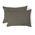 Camille - Pillowcase (X2) - Washed Linen - Khaki Green