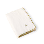 Camille - Nappe - Lin Lavé - Blanc/Or