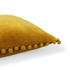 Velvet - Housse De Coussin - Velours De Coton - Jaune Moutarde