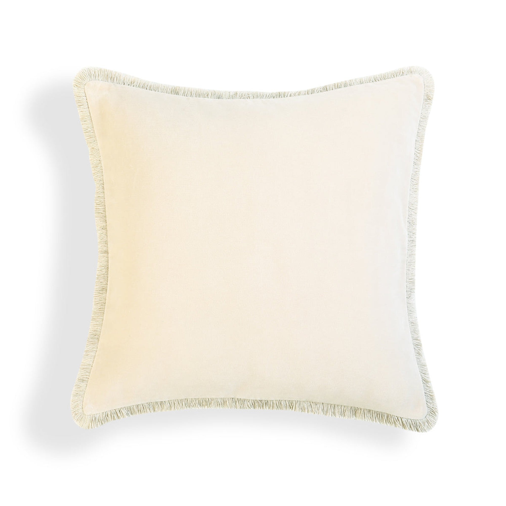 Riva - Funda De Cojín - Terciopelo De Algodón - Tiza