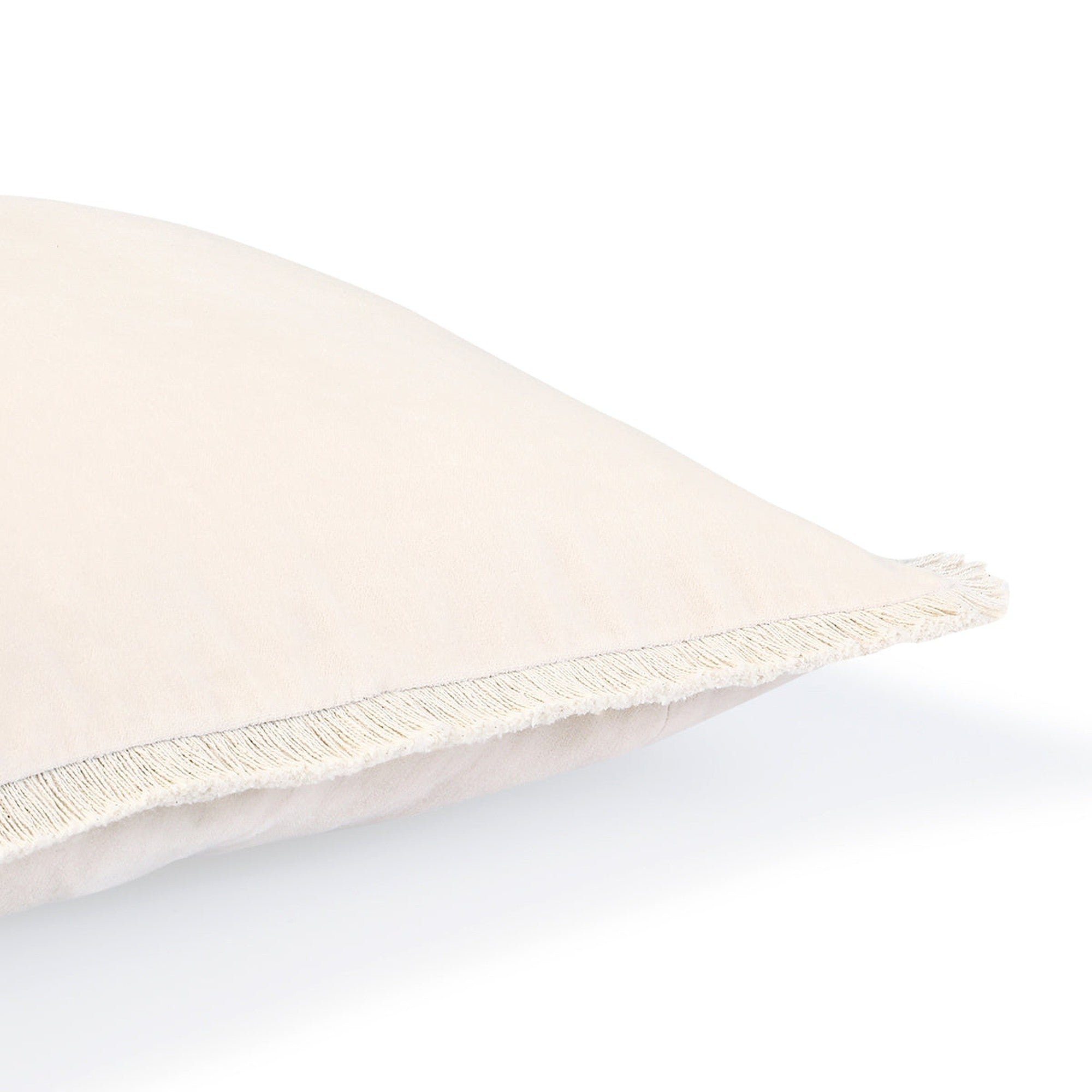 Riva - Funda De Cojín - Terciopelo De Algodón - Tiza