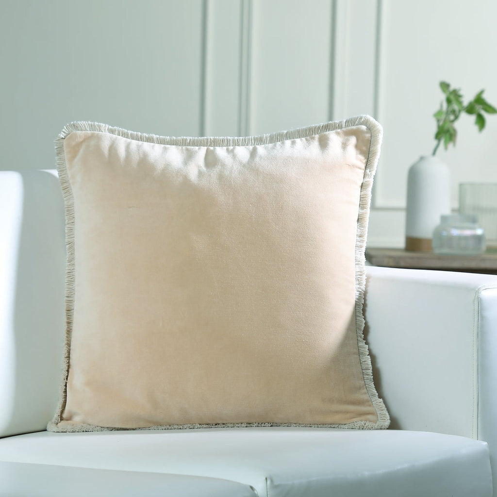 Riva - Housse De Coussin - Velours De Coton - Dune