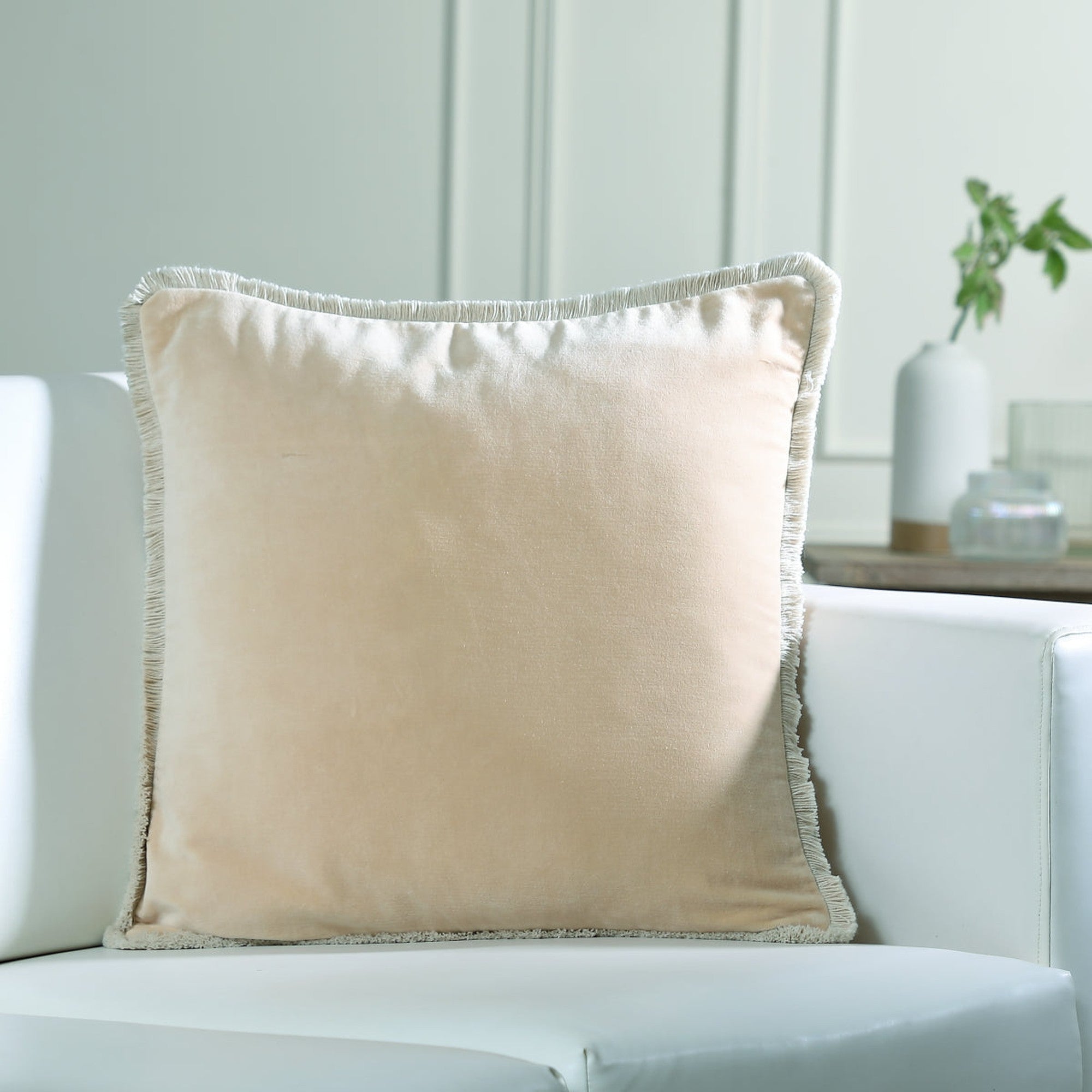 Riva - Housse De Coussin - Velours De Coton - Dune