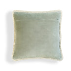 Riva - Housse De Coussin - Velours De Coton - Vert De Gris