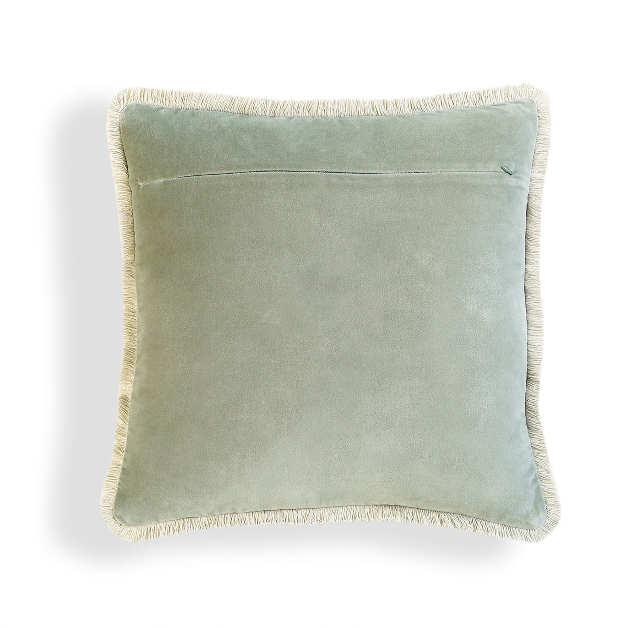 Riva - Housse De Coussin - Velours De Coton - Vert De Gris