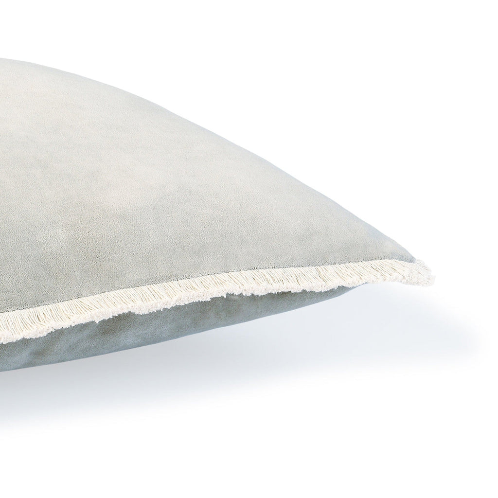 Riva - Housse De Coussin - Velours De Coton - Vert De Gris