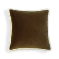Riva - Cushion Cover - Cotton Velvet - Oak Brown