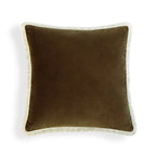 Riva - Cushion Cover - Cotton Velvet - Oak Brown