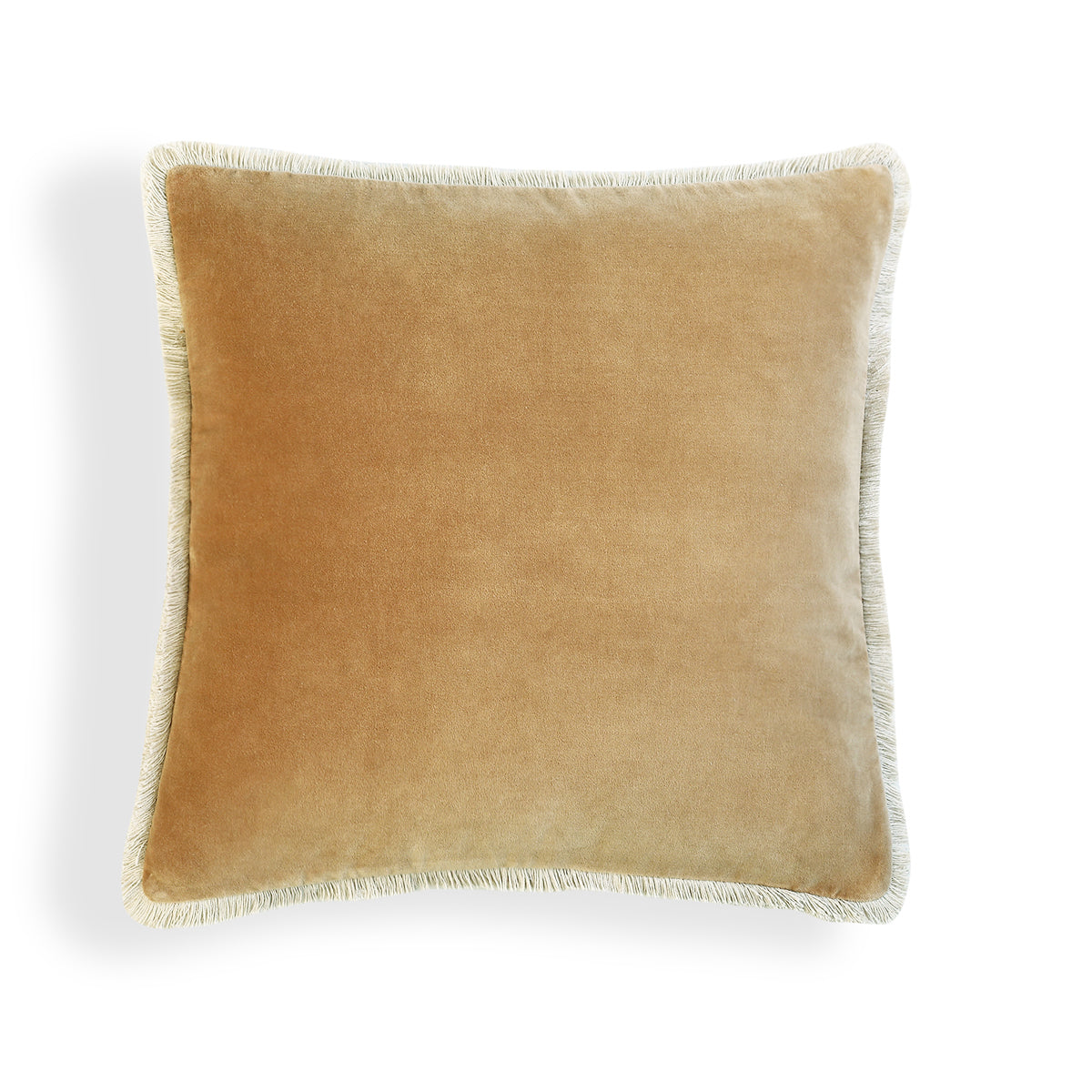 Riva - Cojín - Terciopelo De Algodón - Camel