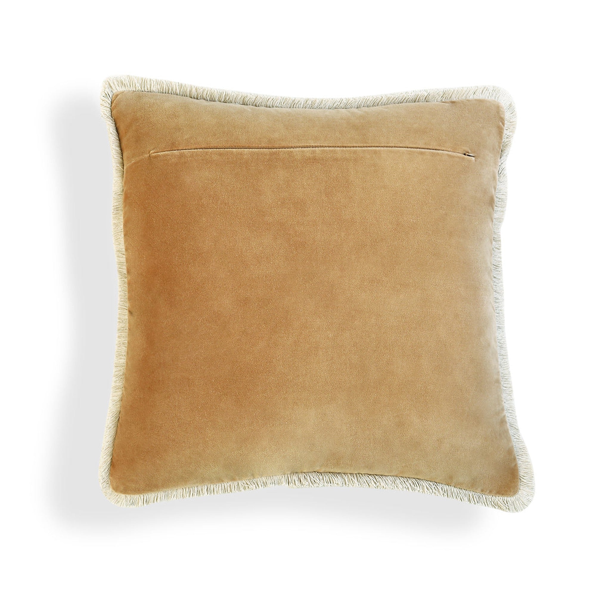 Riva - Cojín - Terciopelo De Algodón - Camel