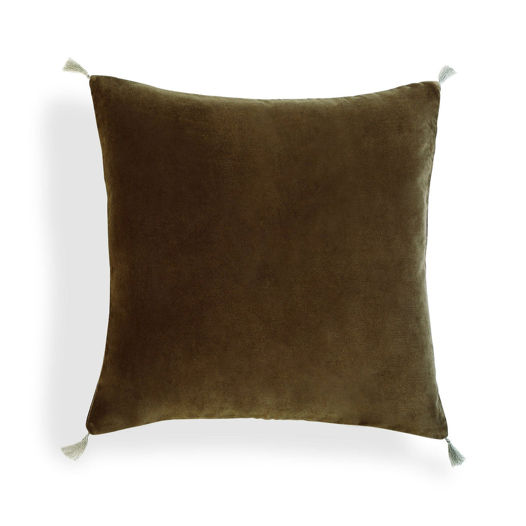 Danube - Cushion Cover - Cotton Velvet - Oak Brown