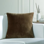 Danube - Cushion Cover - Cotton Velvet - Oak Brown