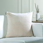 Danube - Coussin - Velours De Coton - Craie