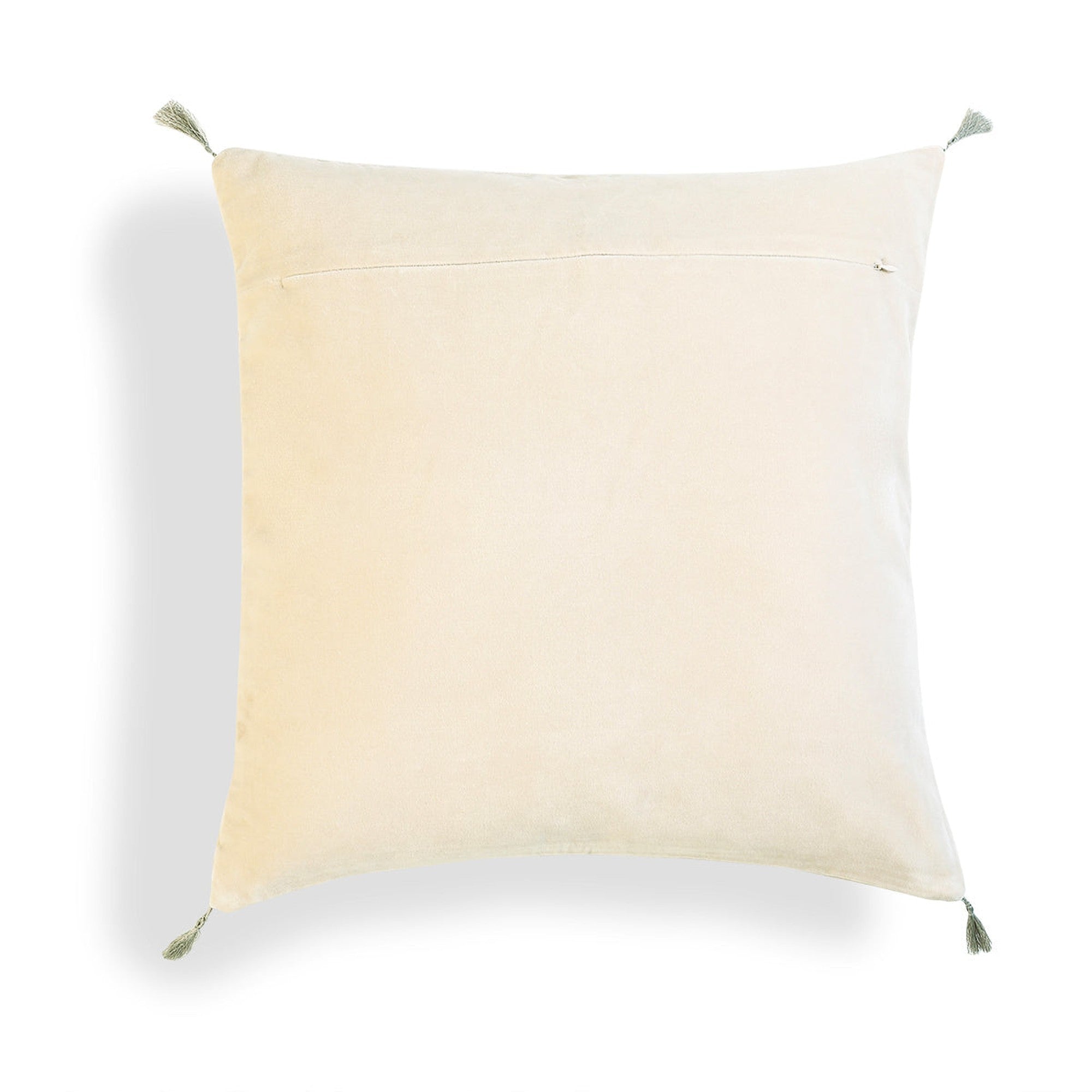 Danube - Coussin - Velours De Coton - Craie