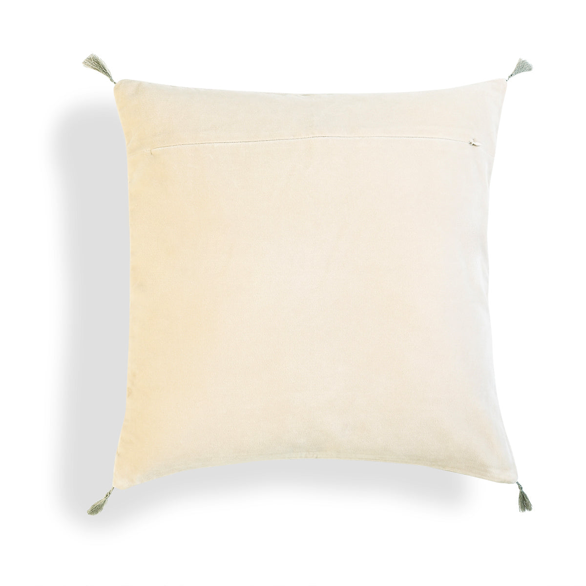 Danube - Coussin - Velours De Coton - Craie