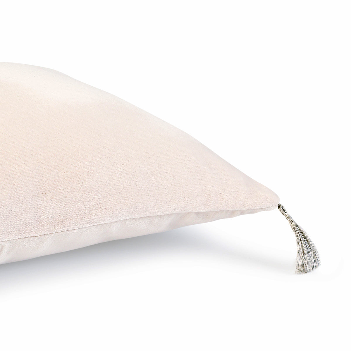 Danube - Coussin - Velours De Coton - Craie