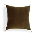 Danube - Cushion - Cotton Velvet - Oak Brown