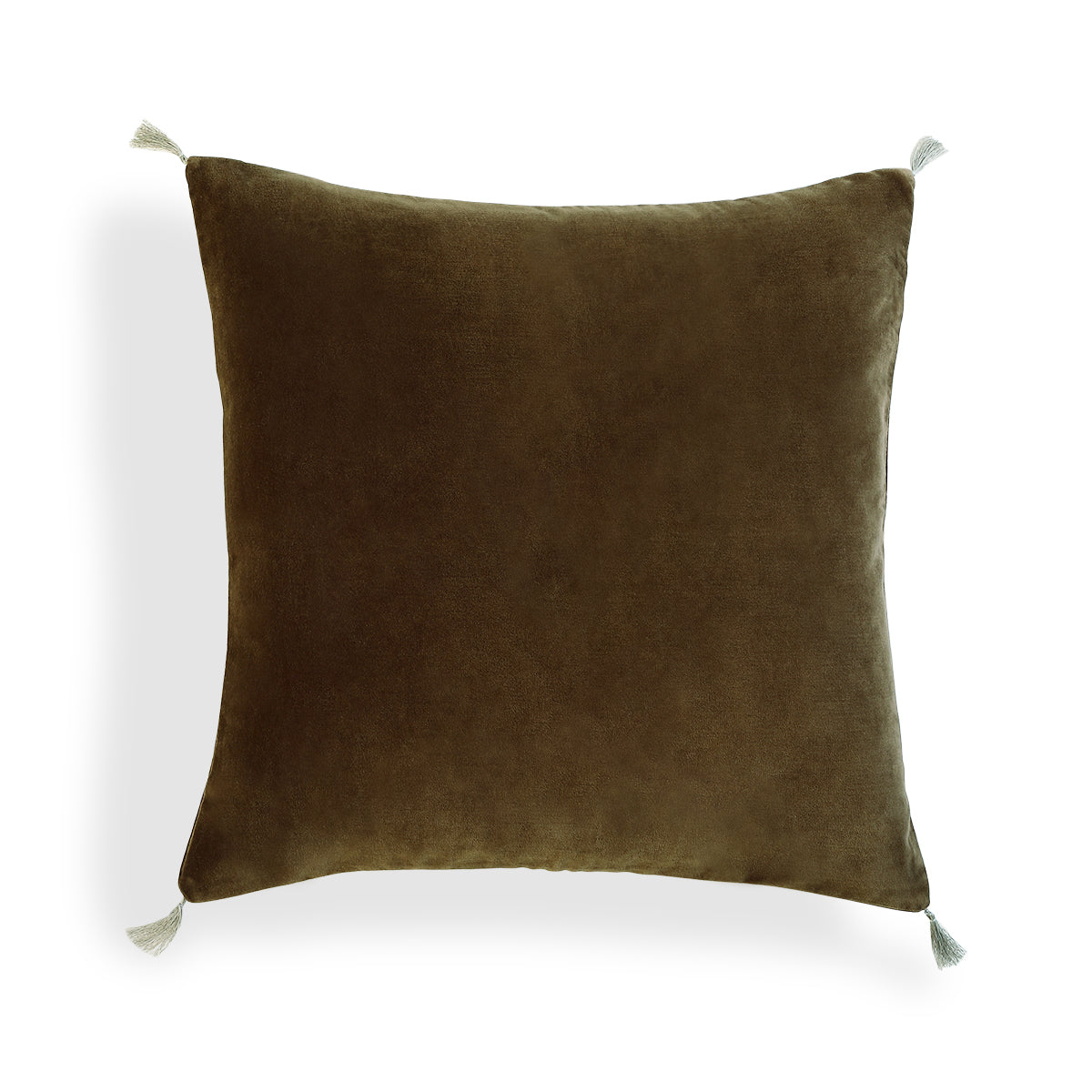 Danube - Cushion - Cotton Velvet - Oak Brown