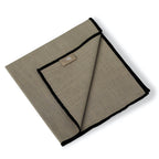 Ernest - Lot De 4 Serviettes De Table - Naturel/Noir